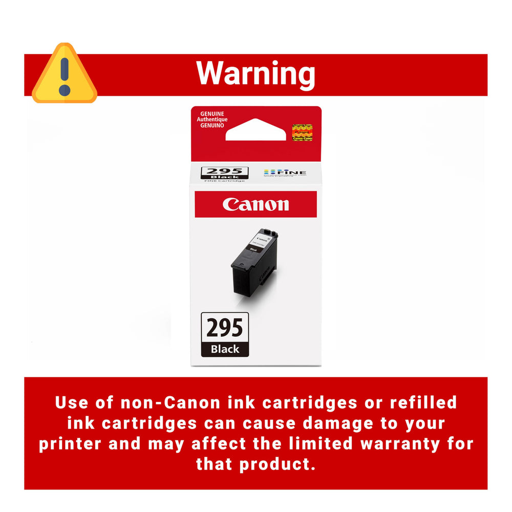Canon PG-295 instalado en impresora Canon ofreciendo compatibilidad