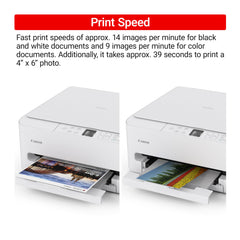 Canon PIXMA TS6520 detalle del compartimento de cartuchos, mantenimiento sencillo