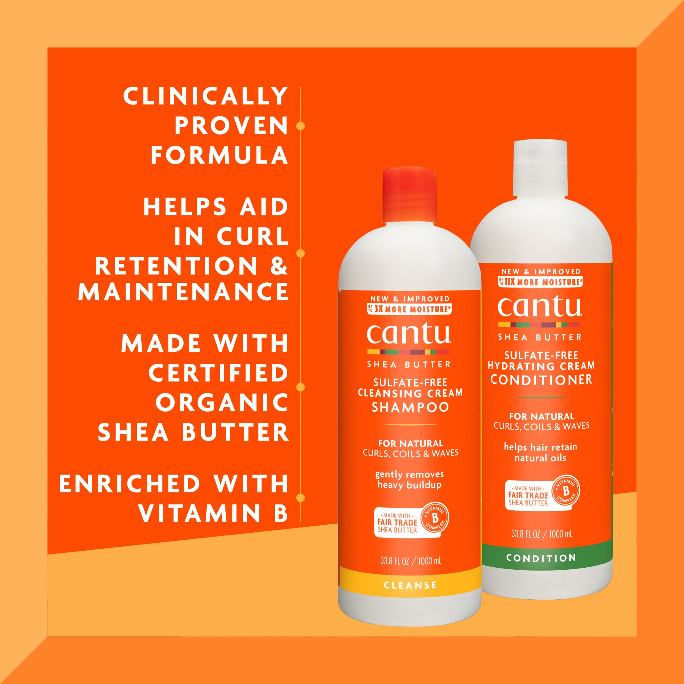 Cantu textura densa del acondicionador destacando hidratación y desenredo fácil
