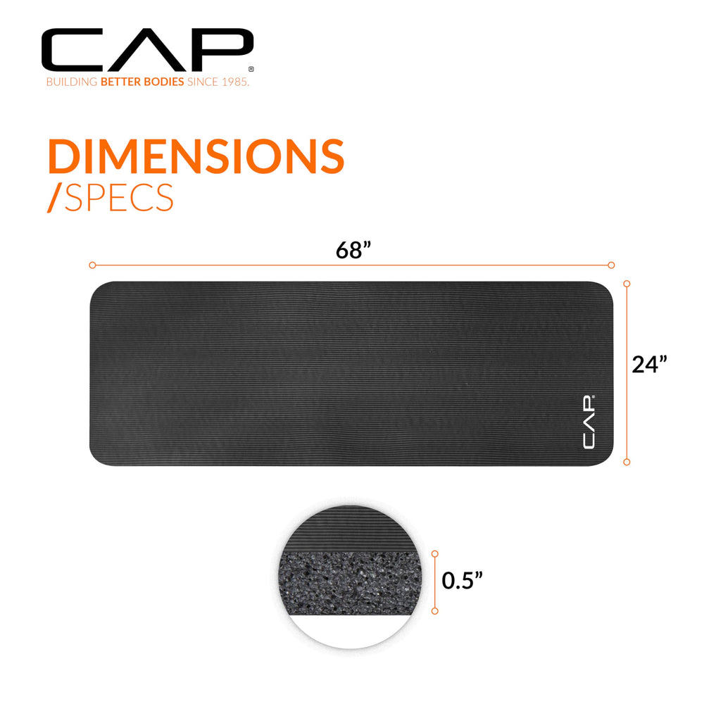 CAP Barbell grosor 12 mm que protege rodillas y columna durante ejercicios