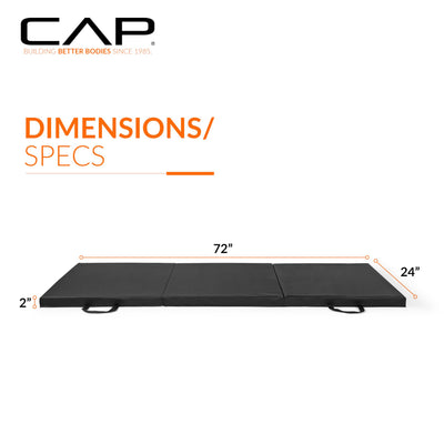CAP exercise mat in use during yoga demonstrating cushioned support and stable surface