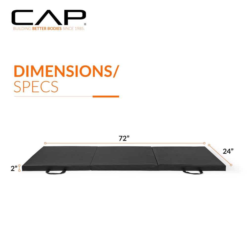 CAP exercise mat in use during yoga demonstrating cushioned support and stable surface