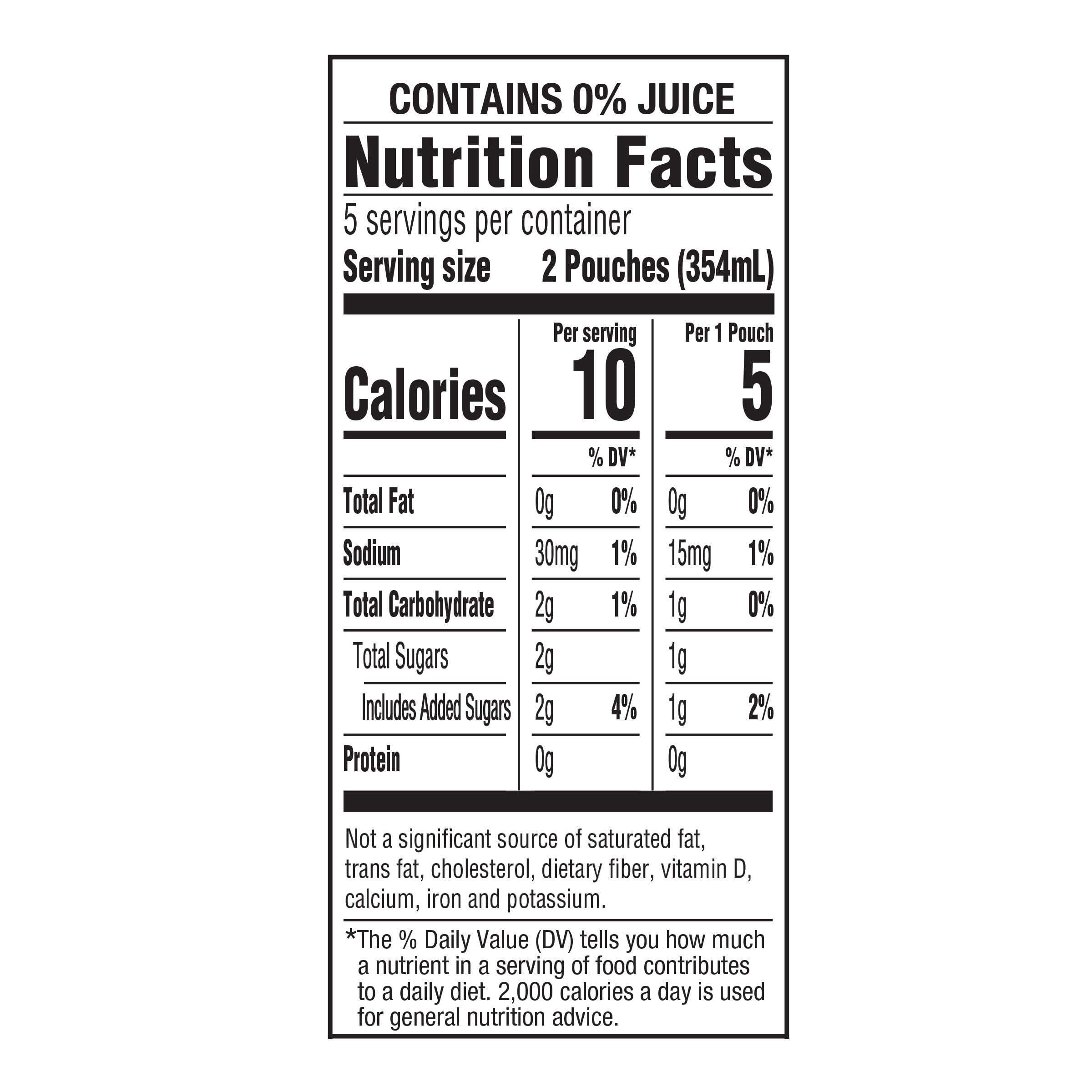 Capri Sun caja abierta con los 40 pouches lista para usar
