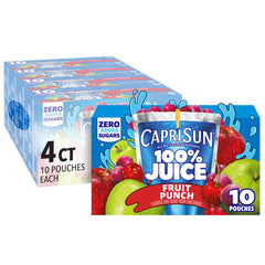 Capri Sun frente del pack mostrando las cuatro cajas y diseño atractivo
