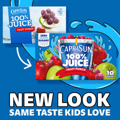 Capri Sun sobre de 6 oz en primer plano fácil de abrir y llevar