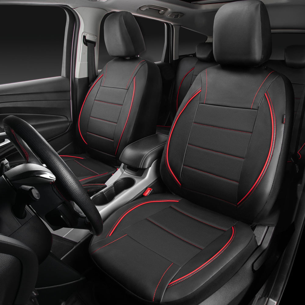 CAR PASS headrest openings detail showing easy access and safety benefit