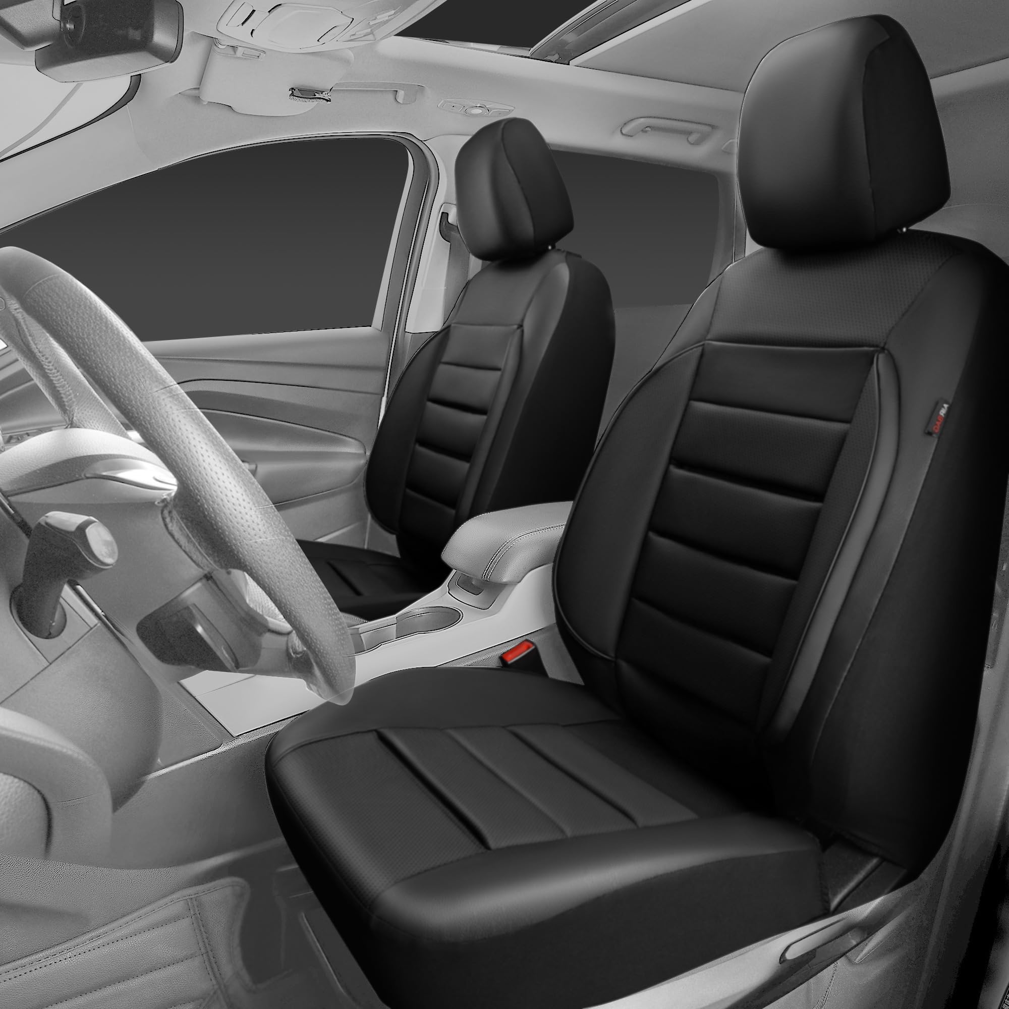 CAR PASS asiento protegido con funda mostrando cobertura completa