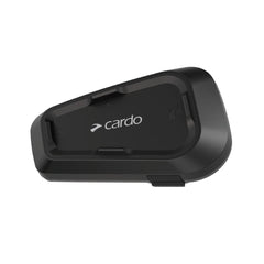 Cardo Spirit HD front view showing compact unit and quick access controls