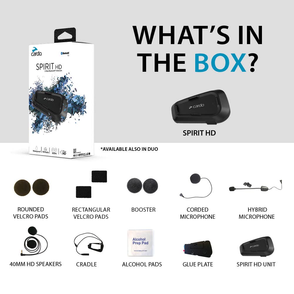 Cardo Spirit HD 40mm speaker close-up for rich music and clear voices