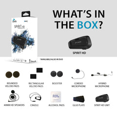 Cardo Spirit HD 40mm speaker close-up for rich music and clear voices