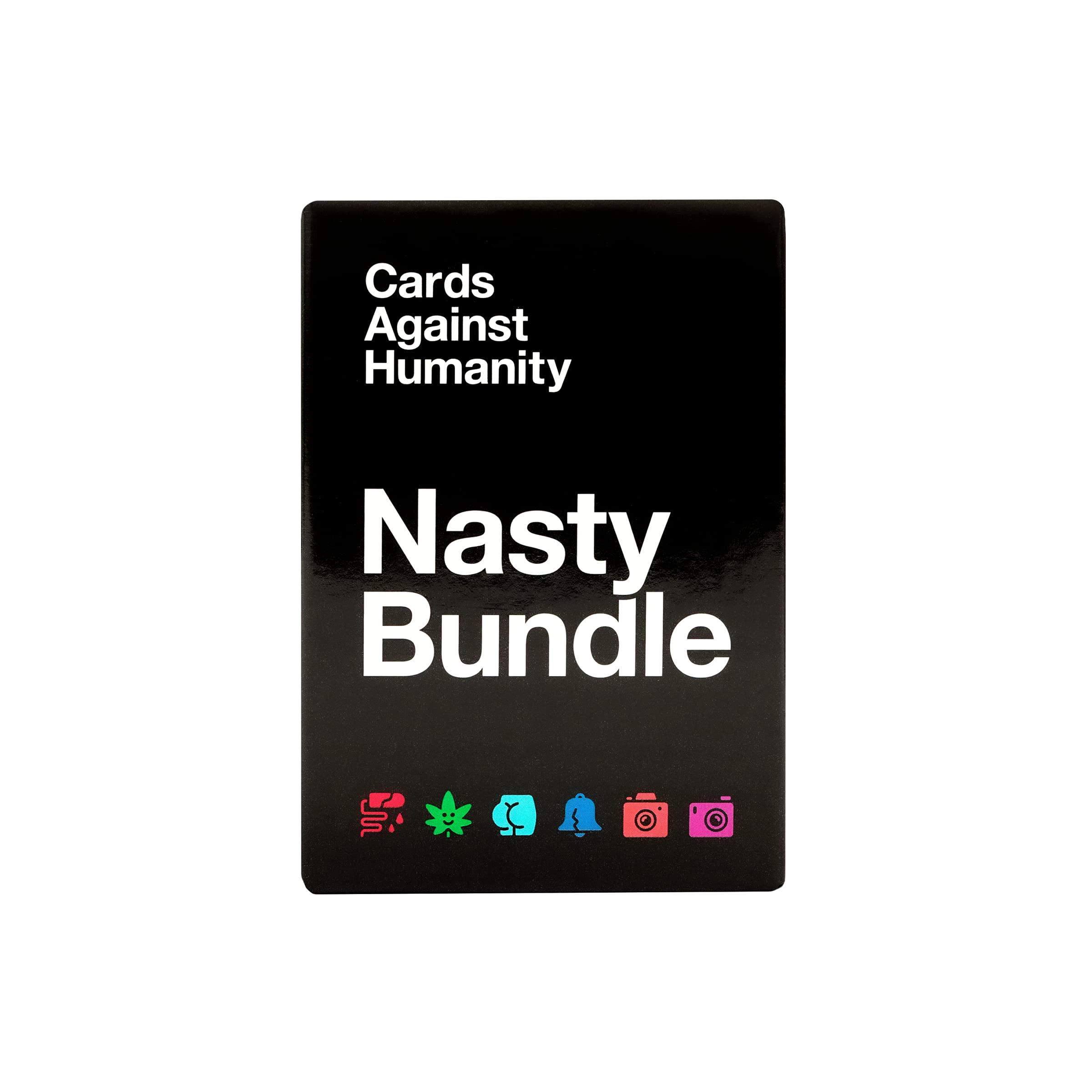 Cards Against Humanity personas jugando Nasty Bundle en mesa, aumenta el humor