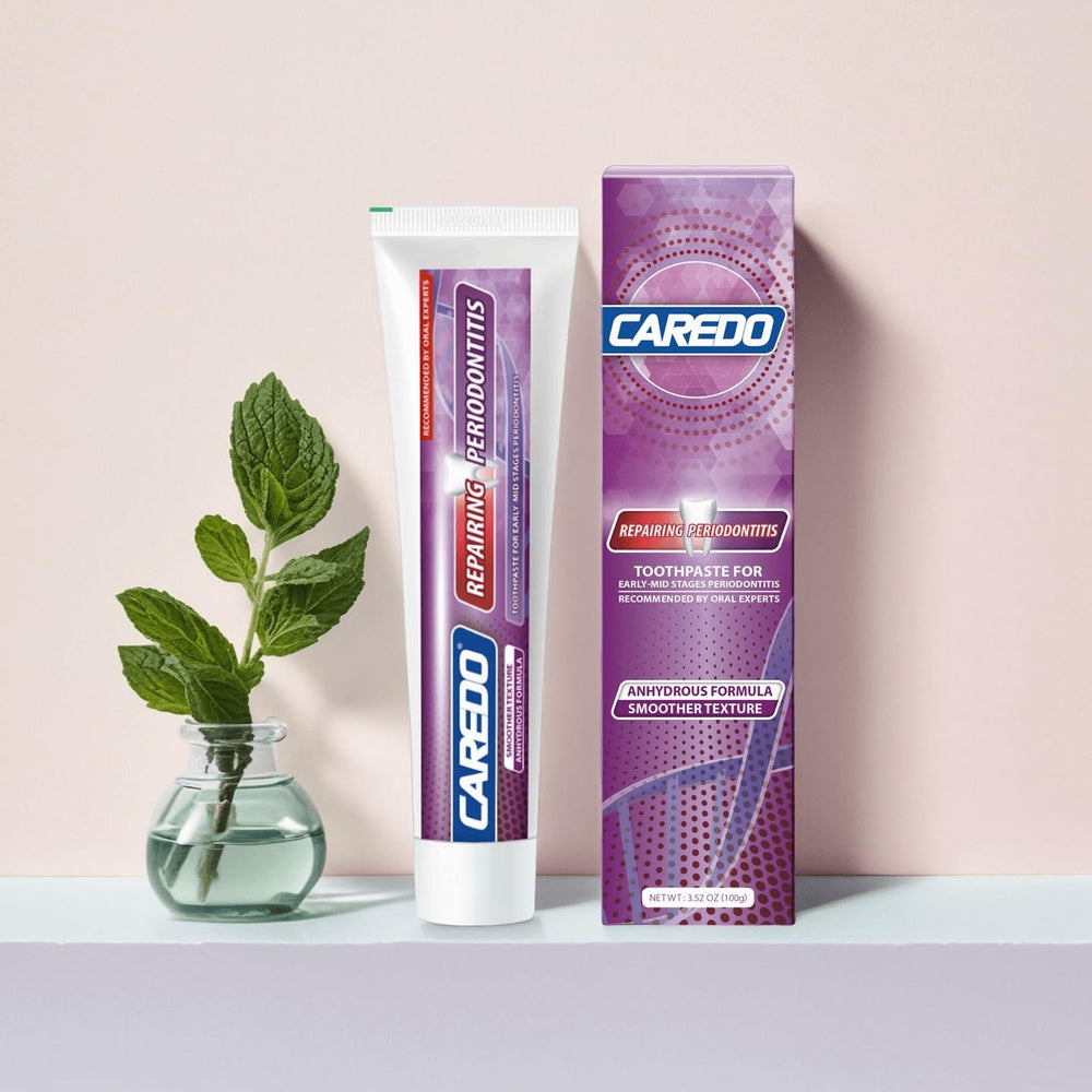 Estuche de baño con CAREDO mostrando integración en rutina diaria de higiene