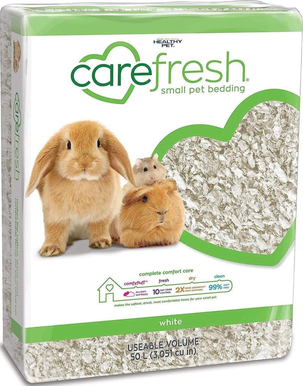 Carefresh empaque frontal mostrando volumen y marca, facilita elección segura