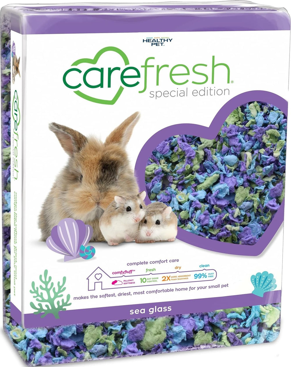 Carefresh front packaging showing Sea Glass 50L and easy storage benefit