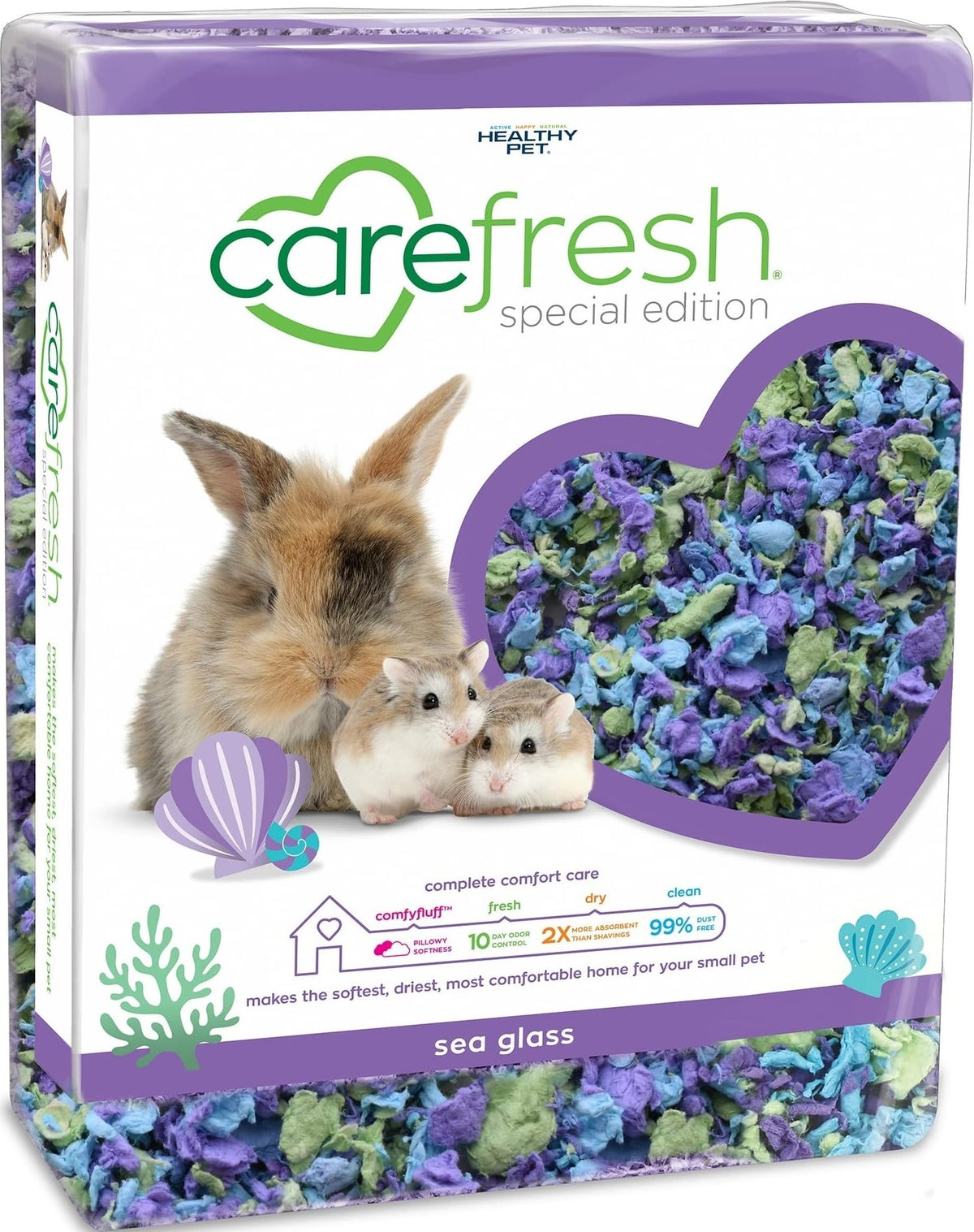 Carefresh front packaging showing Sea Glass 50L and easy storage benefit