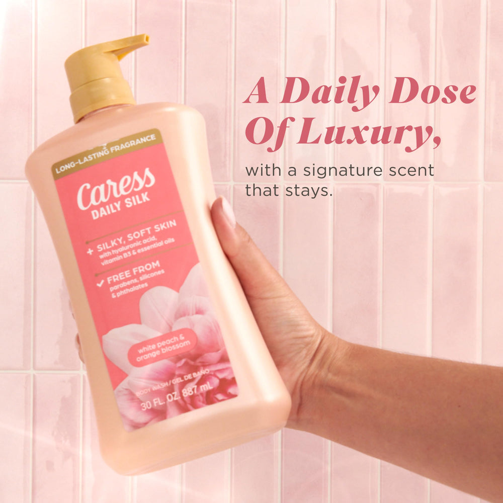 Caress comparación tamaño en mano para visualizar la capacidad