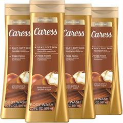 Caress gel de ducha frontal mostrando envase y aroma duradero