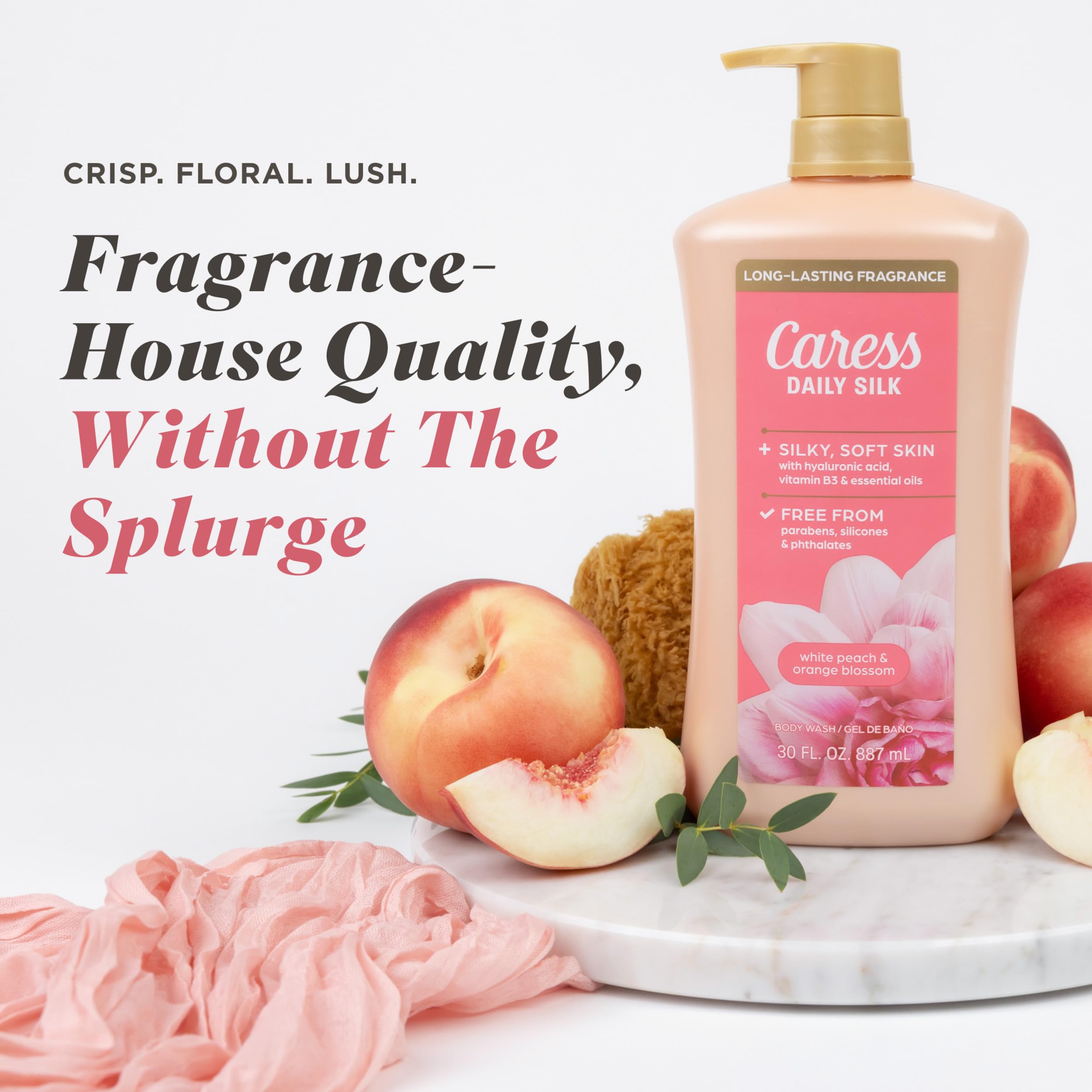 Caress textura de espuma cremosa que hidrata y consiente la piel