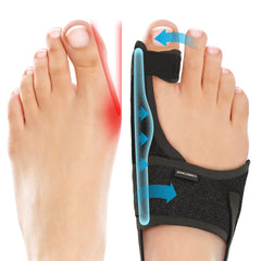 Caretras front packaging showing two bunion correctors and benefits