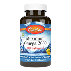 Carlson bottle front packaging showing product name and strength for easy recognition