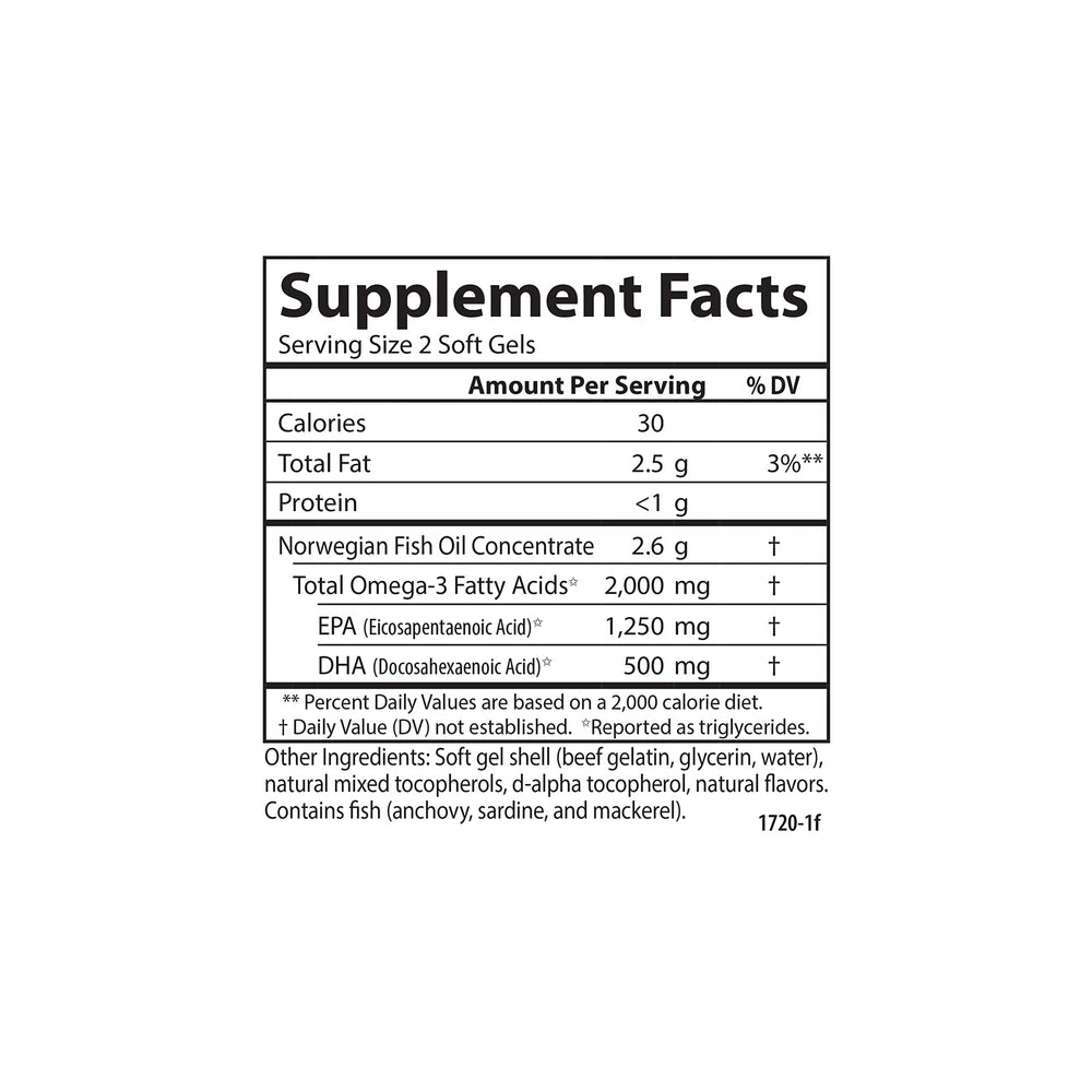 Carlson open bottle showing softgels inside for freshness and easy access