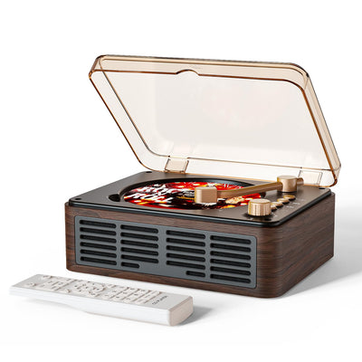 CARONSORT vista frontal marrón con altavoces integrados y controles fáciles
