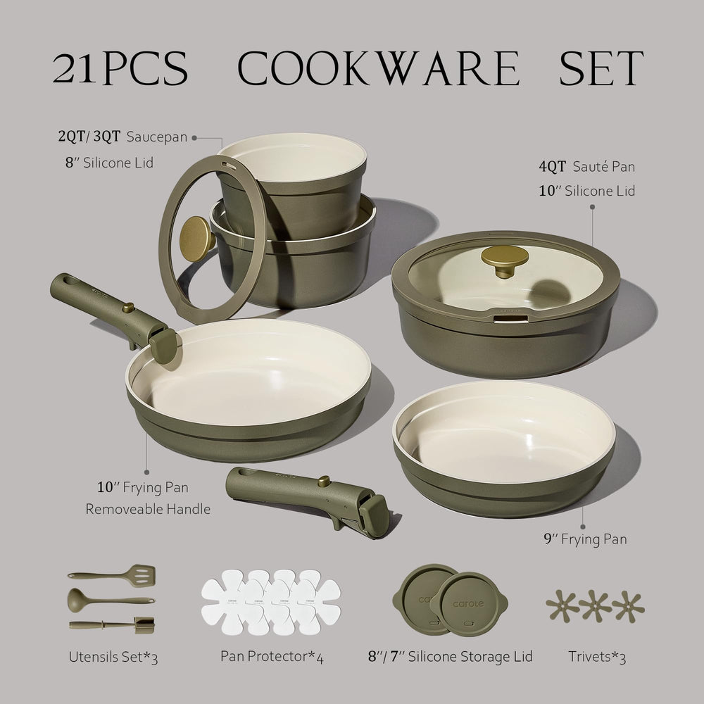 CAROTE close-up of ceramic nonstick surface demonstrating easy release benefit