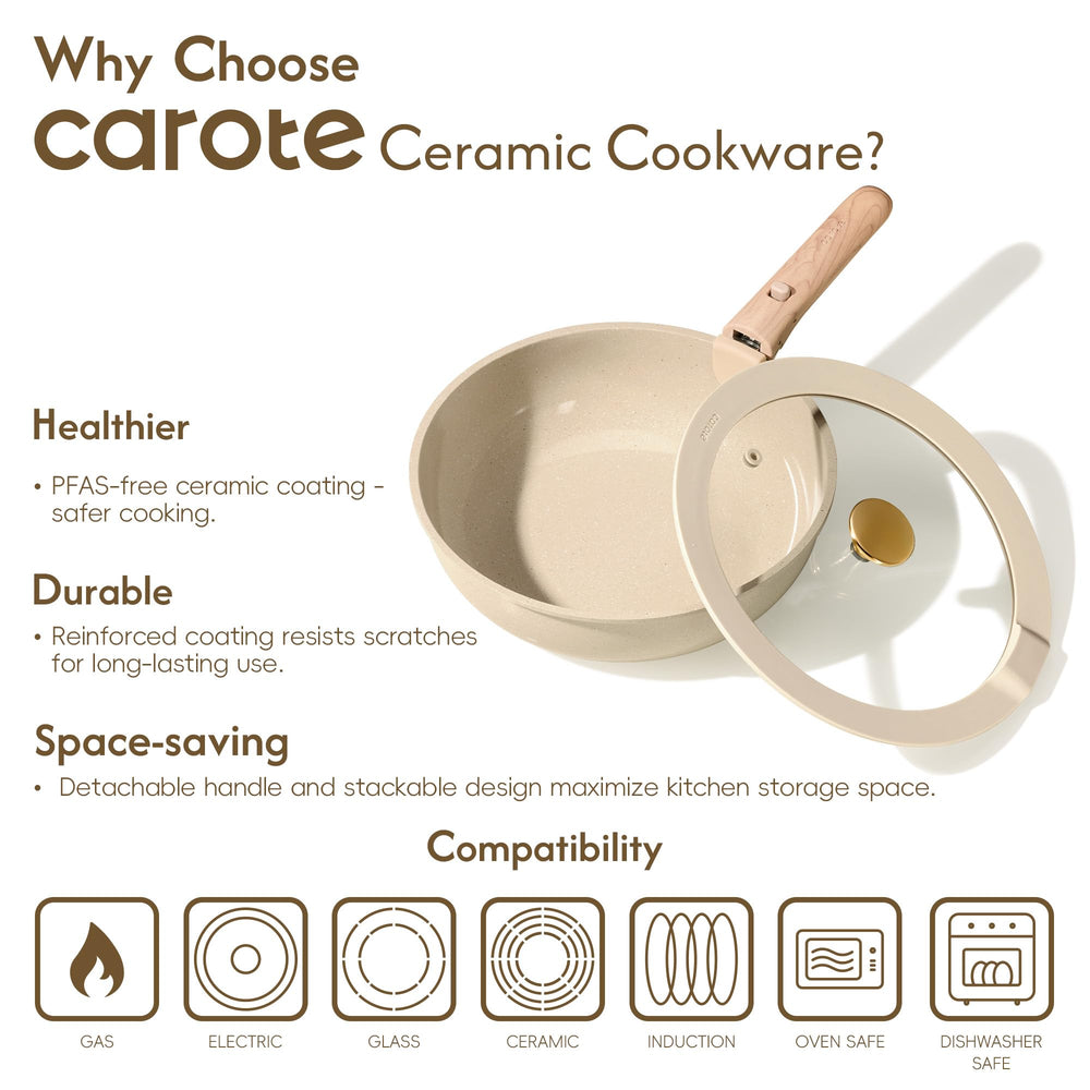 CAROTE comparación de tamaño con mano, muestra escala y ergonomía