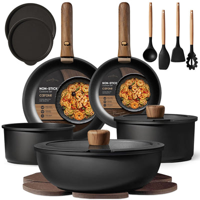 CAROTE front view of full 19-piece set showing complete contents and versatility