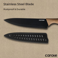 CAROTE knives with blade guards for safe storage and protected edges