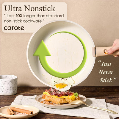 CAROTE closeup of nonstick interior surface for easy cleanup