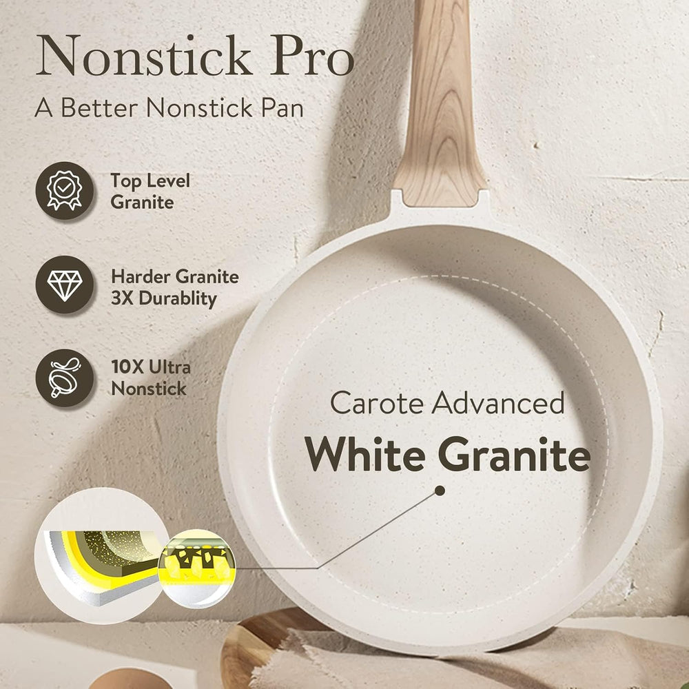 CAROTE sartén en encimera con plato emplatado que inspira presentaciones caseras