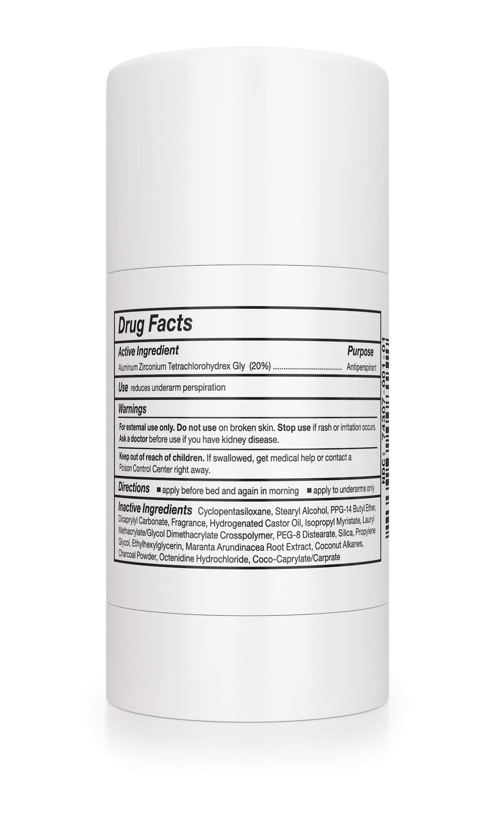 Carpe etiqueta con ingredientes activos que resalta control clínico