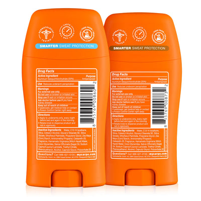 Carpe packaging con sello libre de crueldad y texto sobre ingredientes seguros