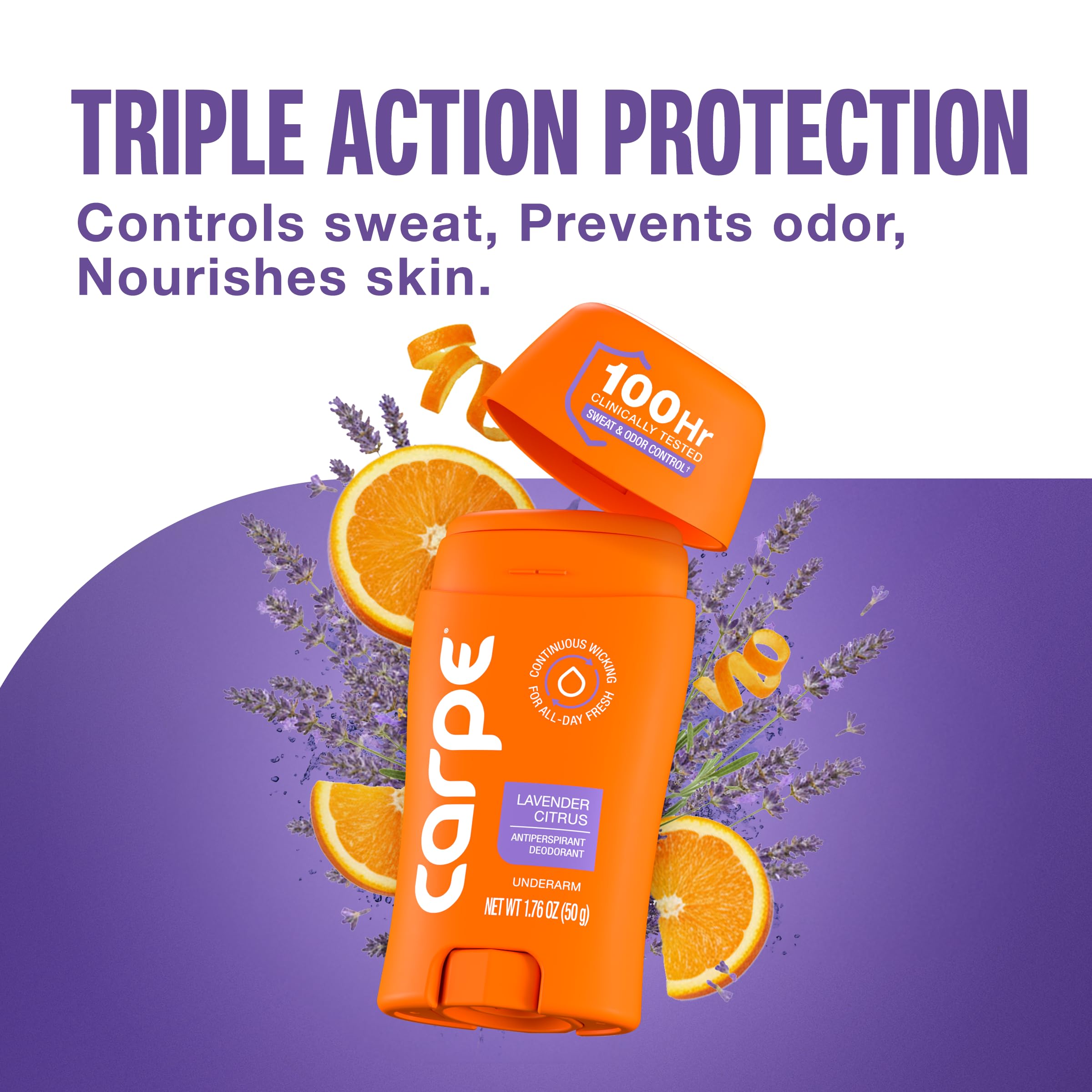 Two-pack of Carpe deodorant demonstrating value and ready-to-use benefit