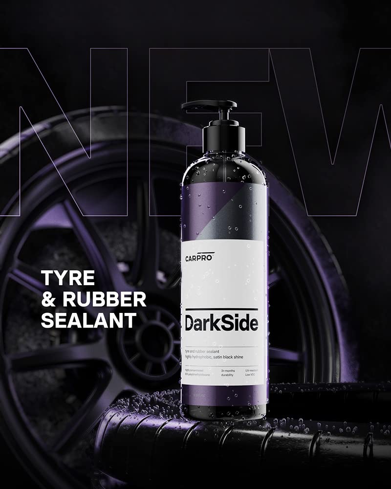 CARPRO Darkside detalle de textura del líquido que muestra acabado satinado