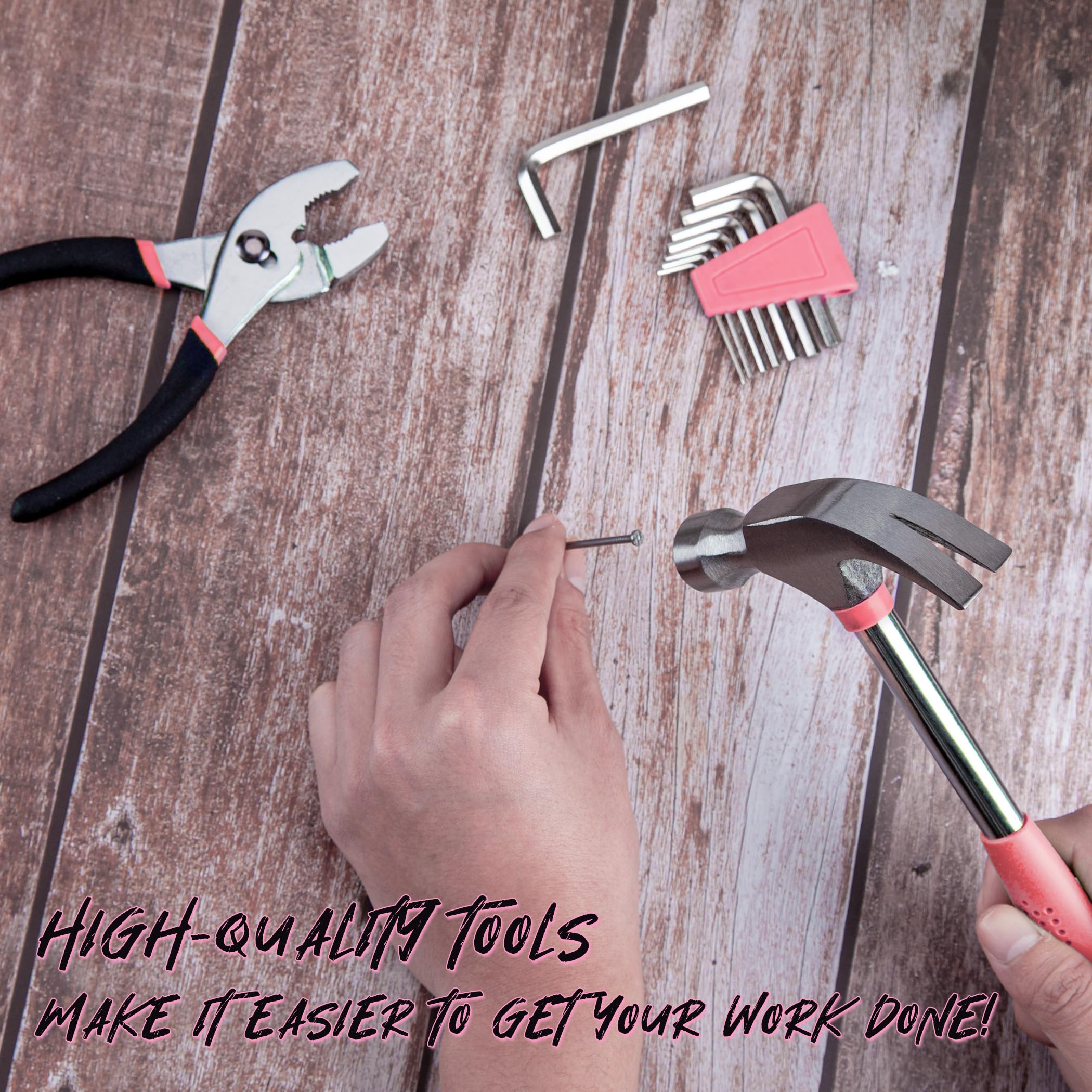 CARTMAN tools in use repairing a shelf showing practical home-repair convenience benefit