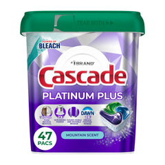 Cascade frontal del envase mostrando 47 ActionPacs y ahorro de espacio