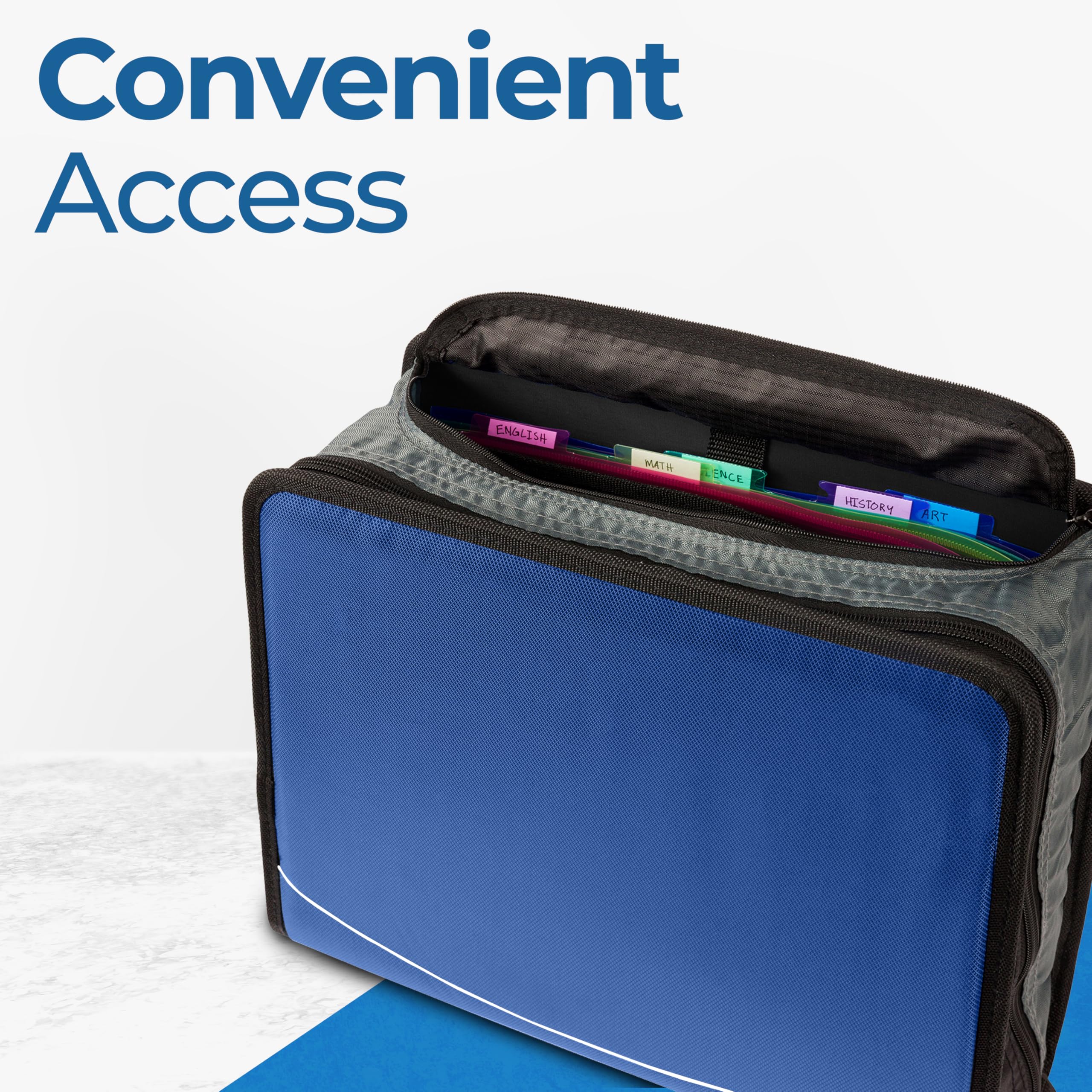 Case-it archivo expandible de 5 solapas para separar materias y mantener orden