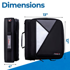 Case-it bolsillo acolchado para laptop de 13" que protege el dispositivo