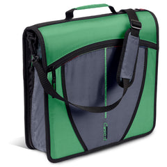 Case-it vista frontal con cremallera mostrando organización y seguridad.