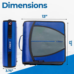 Case-it detalle de las anillas O de 3 pulgadas que sujetan hasta 600 hojas