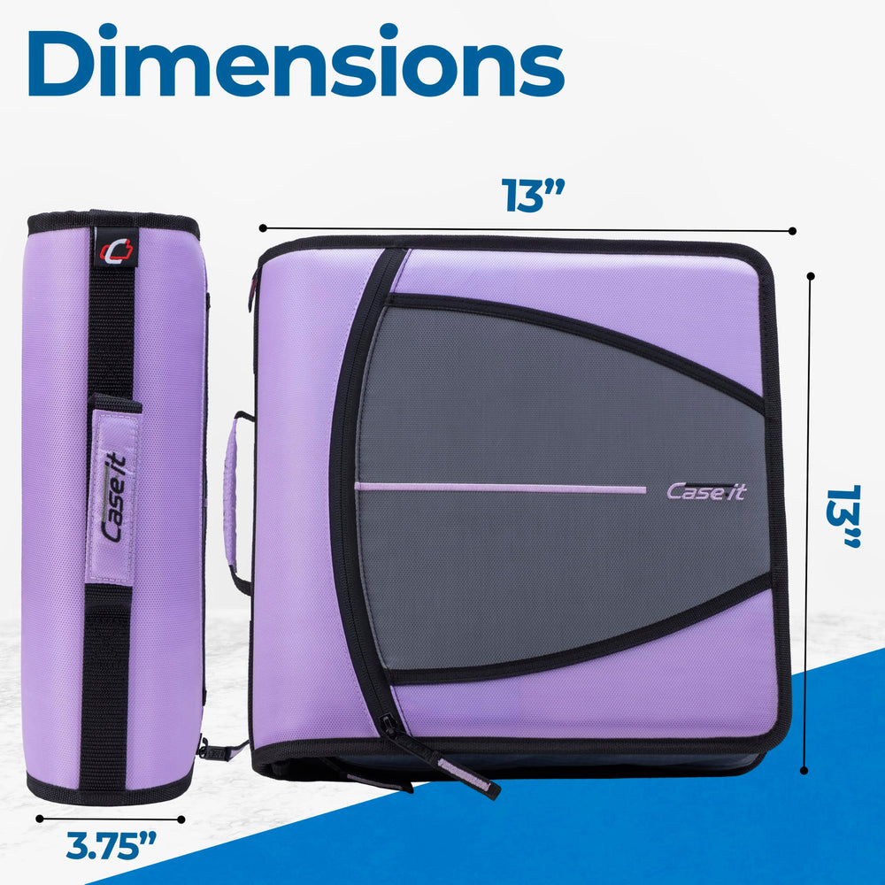 Case-it detalle de anillas en D de 3 pulgadas que sujetan hojas firmes