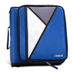 Case-it LT-007 vista frontal con cremallera y aros, protección organizada