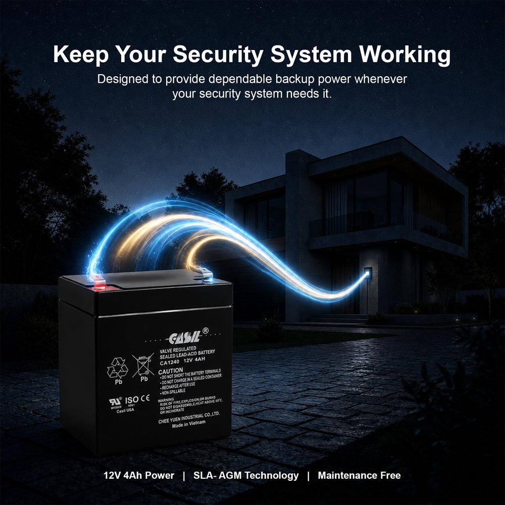 Casil CA1240 instalada en panel de alarma demostrando compatibilidad