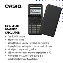 Casio fx-9750GIII clear Natural Textbook Display improving readability