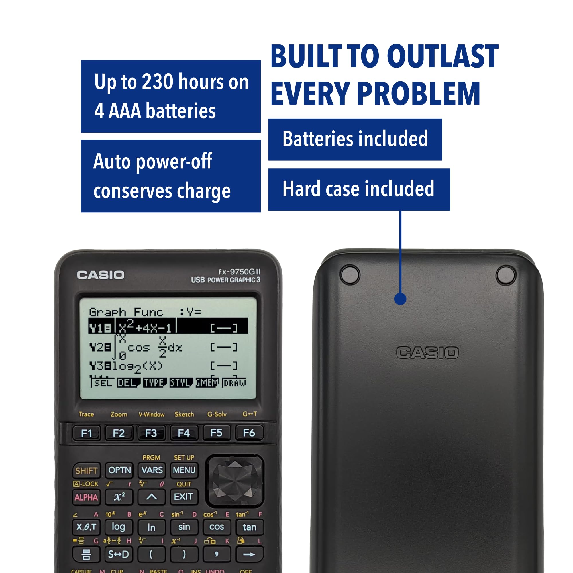 Casio fx-9750GIII on student desk for classroom-ready study support