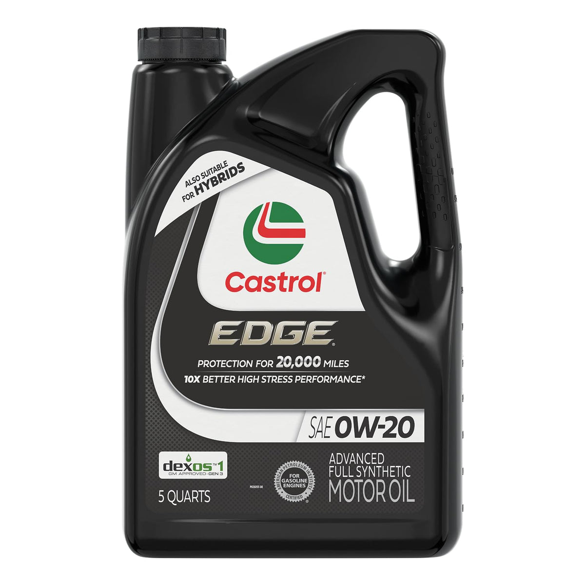 Castrol EDGE botella frontal mostrando presentación y protección del motor