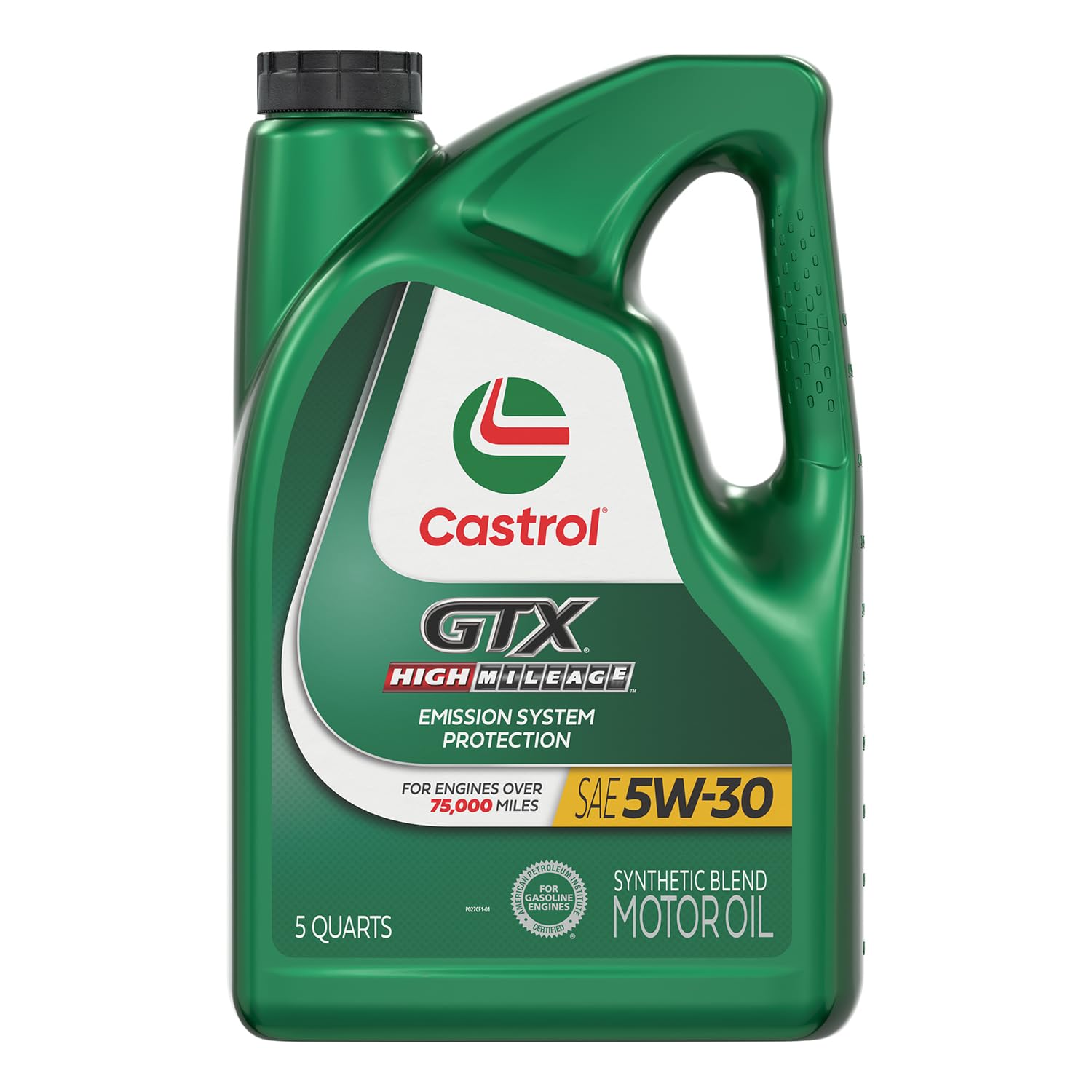 Castrol GTX vista frontal botella 5W-30 mostrando protección para motor