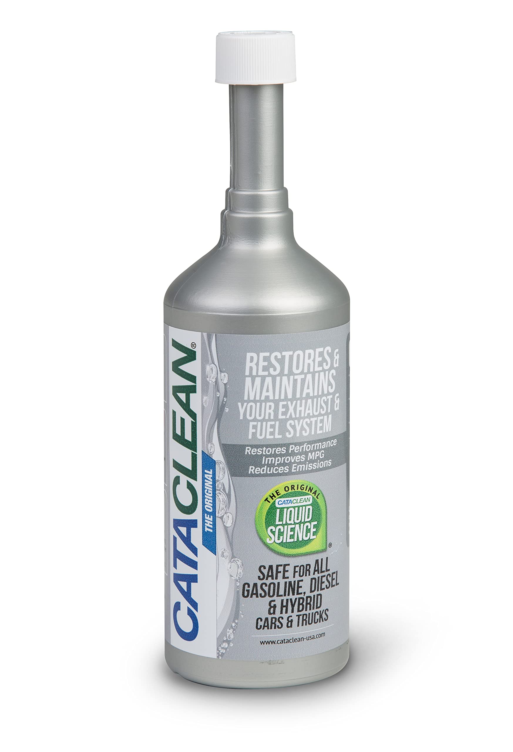 Cataclean botella frontal mostrando el envase y aplicación práctica
